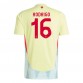 Seconda Maglia Rodrigo 16 Spagna Euro 2024